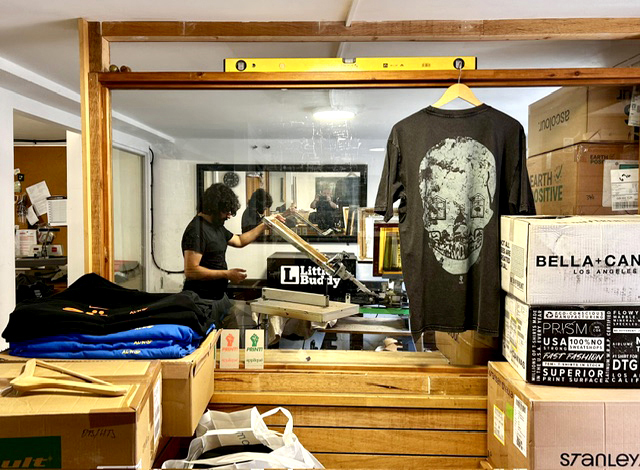 Applique shop interior